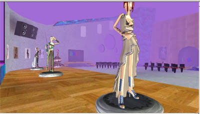 Virtual Fashion Designing on One Of Several  Virtual Fashion Cyber Mystery Show  Rooms  Here Before